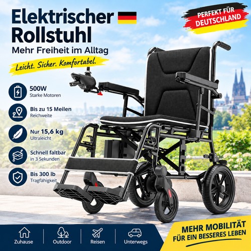 Rollstuhl elektrisch - 15,6,